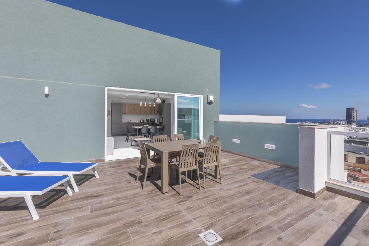 Unique Penthouse With Private Heated Jacuzzi, Close To Restaurants And Night Life Is-Swieqi 외부 사진